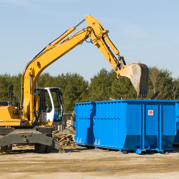 can i choose the location where the residential dumpster will be placed in Hughesville MD